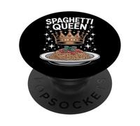 Spaghetti Queen For Italian Pasta Enthusiast Food Lovers PopSockets Adhesive PopGrip