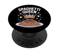 Spaghetti Queen Italian Cuisine Lovers Pasta Eater Chef PopSockets Adhesive PopGrip