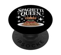 Spaghetti Queen Italian Food Lover Home Cooks Pasta Fans PopSockets Adhesive PopGrip