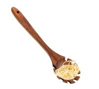Spaghetti Spoon, Pasta Spoon, Slotted Spoon, Spaghetti Fork, Pasta Spoon, Long Handle with Teeth, Heat-Resistant, Non-Stick Kitchen Utensils for Cooking Stirring Serving Soup Sauce