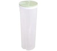 Spaghetti Storage Jar, Clear Airtight Plastic Container with Rotating Lid for Pasta, Beans & Staples