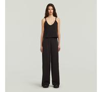 G-star Spaghetti Strap Loose Jumpsuit Black S Women