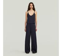 G-star Spaghetti Strap Loose Jumpsuit Blue L Women