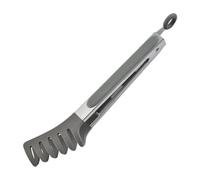 Spaghetti Tongs - Pasta Tongs | Tongues for Cooking | Silicone Tipped Tongs for Serving Food Pasta Server | 10inch Easy to Operate Spaghetti Tong Food Clip for Noodle, Pasta, Salad, BBQ Grill