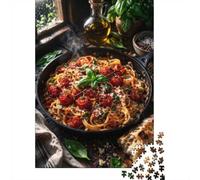 Spaghetti with Cherry Tomatoes and Basil Jigsaw Puzzle, 1000 Piece