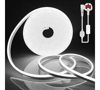 SPAHER 98,4 ft /30M Neon LED Strip Light Neon Rope Light 230v Outdoor LED Rope Lights Waterproof Cuttable Flexible Led Strip Lights for Indoor&Outdoor Decoration Bedroom Garden Hotel Cool White