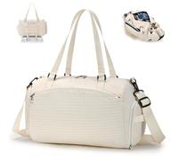 SPAHER British Airways Cabin Bag 40x30x15 Travel Duffle Bag with Shoes Compartment & Wet Pocket Waterproof Sports Weekend Gym Overnight Holdall Bag Handbag Carry on Underseat Hand Luggage Men Women