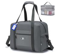 SPAHER Cabin Bag 40x30x20 Wizzair Vueling Foldable Travel Duffle Bag Carry-on Hand Luggage Small Under-seat Cabin Bag Lightweight Holdall Suitcase Handbag with Twofold Makeup Bag