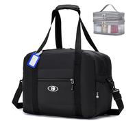 SPAHER Cabin Bag 40x30x20 Wizzair Vueling Foldable Travel Duffle Bag Carry-on Hand Luggage Small Under-seat Cabin Bag Lightweight Holdall Suitcase Handbag with Twofold Makeup Bag