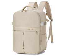 SPAHER Cabin Bag 40x30x25 Eurowings Underseat Laptop Backpack 15.6 Inch for School Luggage Travel Backpack Carry On Bag Hand Luggage Backpack Casual Daypack Approved Holdall Rucksack Flight Bag Beige