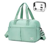 SPAHER Expandable Cabin Bag 40x30x15 to 40x30x25 - Eurowings Wizzair Volotea Airways Cabin Luggage Travel Duffle Carry On Hand Luggage Under-seat Holdall with TSA Approved Clear Toiletry Bag