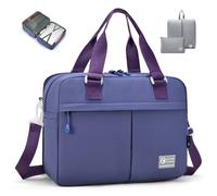 SPAHER Expandable Cabin Bag British Airways Hand Luggage 40x30x15 to 40x30x25 Eurowings Wizzair Travel Duffle Bag Carry On Luggage Under-seat Holdall Handbag Maternity Hospital Overnight Bags