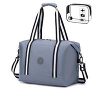 SPAHER Foldable Travel Duffle Bag 32L EasyJet Cabin Bag 45x36x20 Underseat Holdall Tote Carry on Hand Luggage Small Lightweight Overnight for Women and Men with TSA Approved Toiletry Bag