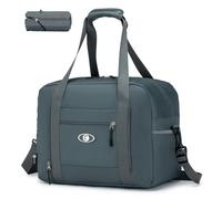 SPAHER for Ryanair Cabin Bags 40x30x20 Underseat Wizzair Carry on Hand Luggage Foldable Travel Duffel Bag 25L Holdall Tote for Women Men for Travel Overnight Hospital Weekend, Grey