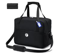 SPAHER for Ryanair Cabin Bags 40x30x20 Underseat Wizzair Carry on Hand Luggage Foldable Travel Duffel Bag Women Men 25L Holdall Tote for Travel Overnight Hospital Weekend with Wet Pocket, Black