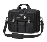 SPAHER Mens Tactical Laptop Bag 15,6/17,3 Inch Briefcase Laptop Handbag Shoulder Messenger Work Bag Waterproof Office Computer Crossbody Satchel Bag Handbags for Men with Adjustable Strap, Black