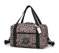 SPAHER Small Cabin Bag 35x20x20 Ryanair Travel Bag with Wet Pocket, Leopard