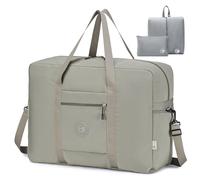 SPAHER Travel Duffle Bag Cabin Bag 55x40x20 Ryanair TUI Airways Lufthansa 45L Carry-on Hand Luggage Lightweight Foldable Packable Overnight Holdall Waterproof Travel Handbag Suitcase Bag