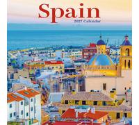 Spain 2027 Calendar | Square Wall Calendar | Travel Gift | Plastic Free Packaging | by Avonside Publishing