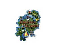 Spain 3D Balearic Islands Fridge Magnet Souvenir Gift,Resin Handmade Balearic Islands Refrigerator Magnet Home & Kitchen Decoration Collection