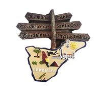 Spain 3D Tenerife Fridge Magnet Souvenir Gift,Resin Handmade Tenerife Refrigerator Magnet Home & Kitchen Decoration Collection