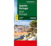 Spain and Portugal Road Map - 1:700,000 scale: 1:700,000 map