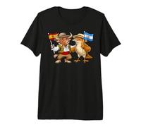 Spain Argentina Flag Spanish Argentine Roots Spanish Premium T-Shirt