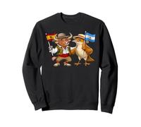 Spain Argentina Flag Spanish Argentine Roots Spanish Sweatshirt