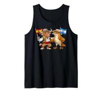Spain Argentina Flag Spanish Argentine Roots Spanish Tank Top