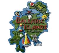 Spain Balearic Islands Balearic Islands Magnet Fridge Refrigerator Magnet Decoration Sticker Souvenir Resin Crafts Kitchen Whiteboard