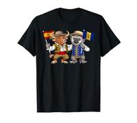 Spain Barbados Flag Spanish Barbadian Roots Spanish T-Shirt