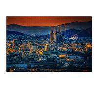 Spain Basil of the Sagrada Familia Barcelona Puzzle 1000 Piecesen Puzzle Adult Game Graphic Travel Souvenir 26x38CM
