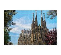 Spain Basilica of The Sagrada Familia Barcelona Jigsaw Puzzle 200 Piece Game Artwork Travel Souvenir 35x25CM
