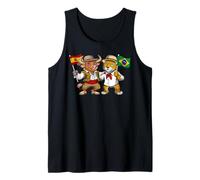 Spain Brazil Flag Spanish Brazilian Roots Spanish Brazilian Tank Top
