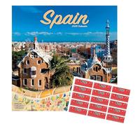 Spain Calendar 2026 | Square Wall Calendar | 16 Months | September 2025 to December 2026 | with FREE Organisational Stickers