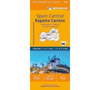 Spain Central, Extremadura, Castilla-La Mancha, Madrid - Michelin Regional Map 576