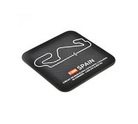 Spain Circuit De Barcelona-Catalunya Coaster - GP Racing Track Layout - Formula - Moto - Grand Prix - Gift Ideas - Motorsport Art Decor - Race Enthusiast Memorabilia - Coffee Tea Square Placemat