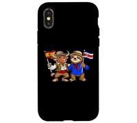 Spain Costa Rica Flag Spanish Costa Rican Roots Case for iPhone X/XS