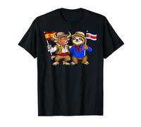 Spain Costa Rica Flag Spanish Costa Rican Roots T-Shirt