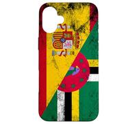 Spain & Dominica Flags - Spanish Dominican Case for iPhone 16 Plus