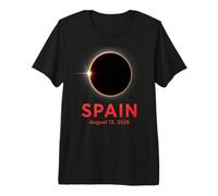 Spain Eclipse Solar Event 12 August 2026 Travel Souvenir Premium T-Shirt