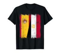 Spain Egypt Half Flag Spanish Egyptian Heritage T-Shirt