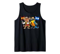 Spain El Salvador Flag Spanish Salvadoran Roots Tank Top