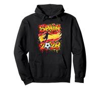 Spain ESP 26 Fan Colorful Paint Splash Flag Pullover Hoodie