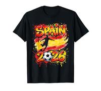 Spain ESP 26 Fan Colorful Paint Splash Flag T-Shirt
