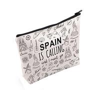Spain Family Trip Gift Spain is Calling and I Must Go Cosmetic Bag Spanish Honeymoon Gift (Spain is Calling UK)