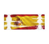 Spain Flag Computer Desk Pad, Non-Slip Surface Mat for Enhanced Gaming Performance and Office Productivity