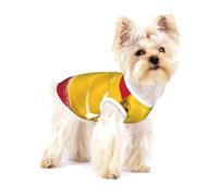 Spain Flag Cotton Dog Shirt – Soft Breathable Dog Shirt for Dogs Cats Boy Girl Pet Tshirt,Suitable for Small Pets