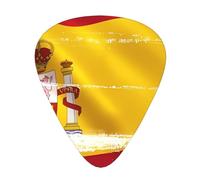 Spain Flag Guitar Picks, Premium Celluloid Picks For Enhanced Playability And Tone.