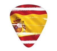 Spain Flag Guitar Plectrums 12 Pieces For Ukulele Bass Instrument Accessories